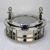 Nautical Tropical Imports 12 Inch Nickel Finish Over Solid Brass Heavy Porthole Window with 2 Inch Deep Flange Functional view 2