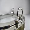 Nautical Tropical Imports 12 Inch Nickel Finish Over Solid Brass Heavy Porthole Window with 2 Inch Deep Flange Functional view 3