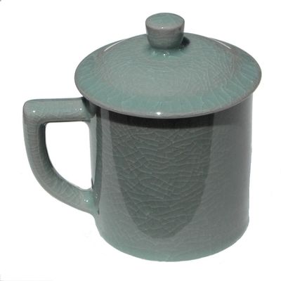 16 oz. Dark Celadon Coffee Mug with Lid
