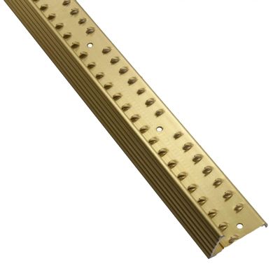 1-3/8 Inch by 72 Inch Satin Gold Carpet Grip