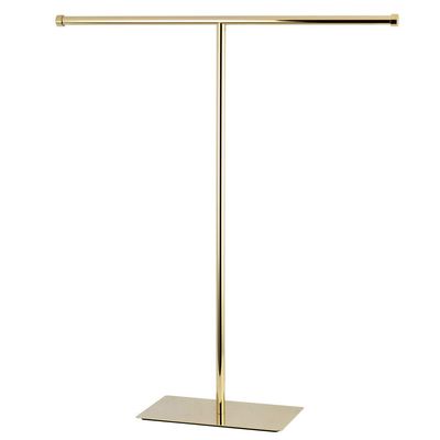 Kingston Brass Claremont T-Shape Towel-Rack, Polished Brass
