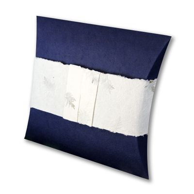 Journey Earthurn, Navy, Large 220 cu. Inch - Handcrafted from Sustainable, Biodegradable Paper for Water or Earth Burial.