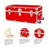 Rhino Trunk & Case Classic Camp & College Trunk with Wheels. 30"x17"x13", 1500+ lbs Capacity - Many Colors, Soft-Close Lid. Strong, USA Made Summer Camp Footlocker and Secure Dorm Storage Chest view 4