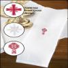 Altar Lavabo Towel-Greek Cross Design-60% Cotton/40% Linen (Pack Of 3) view 1