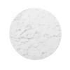 Modway Lippa 40" Mid-Century Dining Table with Round Artificial Marble Top in White view 4