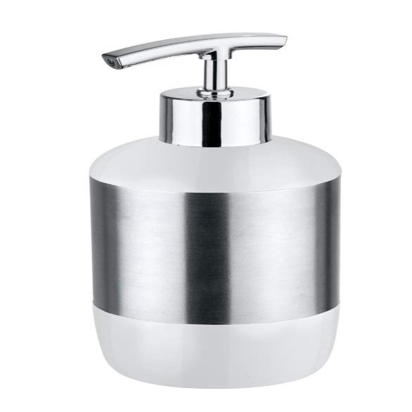 Wenko "Loft Soap Dispenser, White/Silver