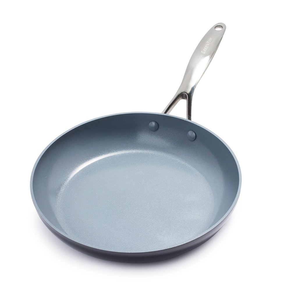 GreenPan Valencia Pro Hard Anodized Healthy Ceramic Nonstick 10" Frying Pan Skillet, PFAS-Free, Induction, Dishwasher Safe, Oven Safe, Gray