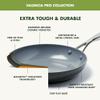 GreenPan Valencia Pro Hard Anodized Healthy Ceramic Nonstick 10" Frying Pan Skillet, PFAS-Free, Induction, Dishwasher Safe, Oven Safe, Gray view 3