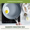 GreenPan Valencia Pro Hard Anodized Healthy Ceramic Nonstick 10" Frying Pan Skillet, PFAS-Free, Induction, Dishwasher Safe, Oven Safe, Gray view 4