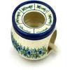 Polmedia Polish Pottery Heater with Candle Holder - Blue Bell Wreath Pattern Handmade in Boleslawiec Poland by Ceramika Artystyczna + Certificate of Authenticity view 4