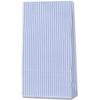 Shimojima 3080720 Heiko Paper Bags, Gusset, Fancy Bag, S2, Mono Stripe, Blue, 5.1 x 2.6 x 9.4 inches (13 x 6.5 x 24 cm), 100 Sheets view 1