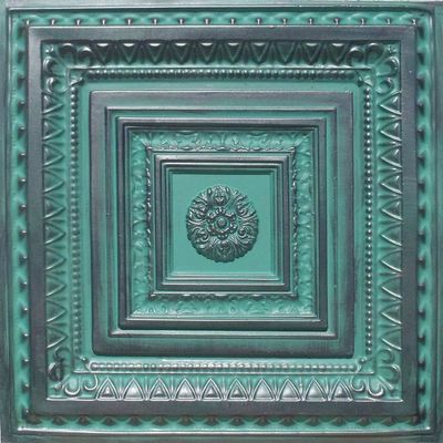 30pc of Brilliance Silver/Patina (24"x24" PVC 20 mil) Ceiling Tiles - Covers About 120sqft