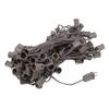 100 Foot G50 Outdoor Patio String Lights with 125 Clear Globe Bulbs  Indoor Outdoor String Lights  Market Bistro Caf Hanging String Lights  C9/E17 Base - Brown Wire view 3