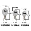 100 Foot G50 Outdoor Patio String Lights with 125 Clear Globe Bulbs  Indoor Outdoor String Lights  Market Bistro Caf Hanging String Lights  C9/E17 Base - Brown Wire view 4