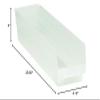 Aviditi Nestable Plastic Storage Shelf Bins, 23-5/8 x 4-1/8 x 4 Inches, Clear, Pack of 16, for Organizing Homes, Offices, Garages and Classrooms view 2