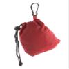 Mato & Hash Reusable Grocery Bags | Foldable w/Integrated String Pouch | Ripstop Nylon Tote - 100PK Red CA2650 view 2