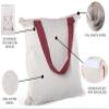 Mato & Hash Canvas Bag | Canvas Tote Bag with Zipper and Inside Pocket! view 2