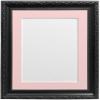 FRAMES BY POST Shabby Chic Black Picture Photo Frame with Ivory Mount A4 for Image Size 9 x 6 inch view 4