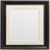 FRAMES BY POST Shabby Chic Picture Photo Frame, Plastic, Black with Pink Mount, A4 Image Size 9 x 6 Inches view 4