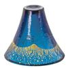  Toyo Sasaki Glass 42085G-SHB Cold Sake Glass, Blue, 2.2 fl oz (65 ml), Blessed Cup, Mt. Fuji, Gold Navy Blue, Made in Japan view 1