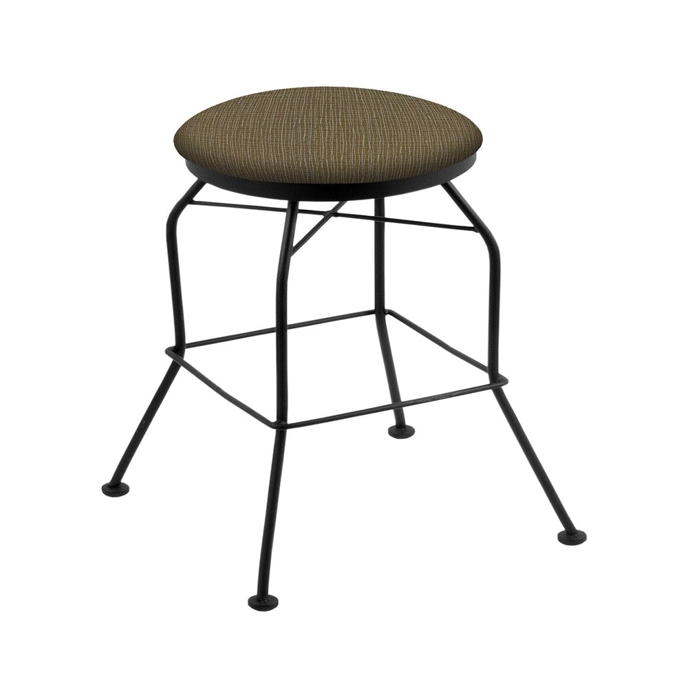 3020 30" Swivel Bar Stool with Black Wrinkle Finish and Graph Cork Seat