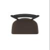 410 Jackie 30" Swivel Bar Stool with Black Wrinkle Finish and Rein Coffee Seat view 4