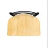 820 Catalina 25" Swivel Counter Stool with Black Wrinkle Finish and Natural Oak Seat view 4