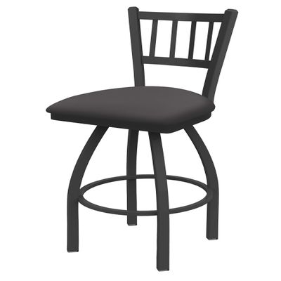 810 Contessa 30" Swivel Bar Stool with Pewter Finish and Canter Storm Seat
