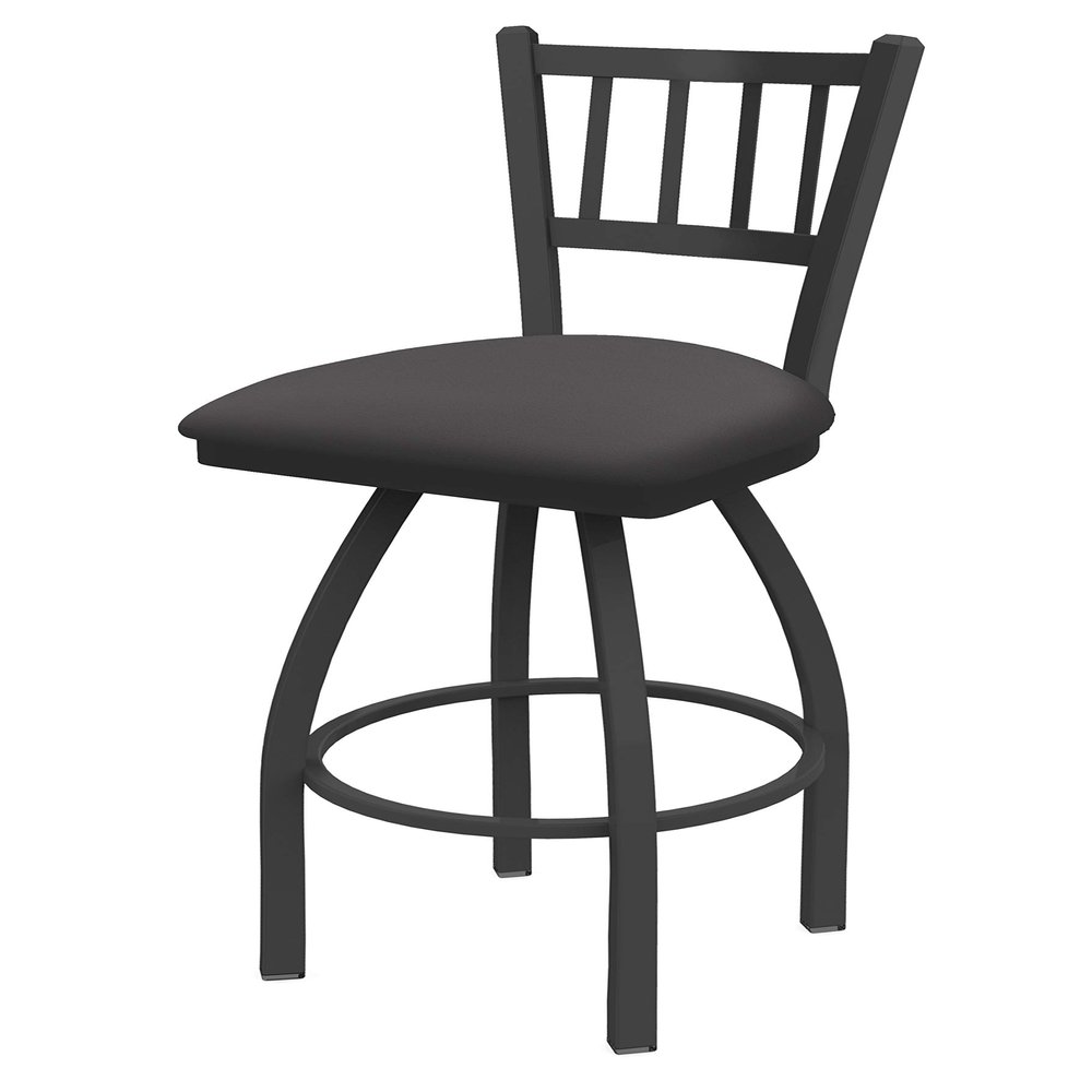 810 Contessa 30" Swivel Bar Stool with Pewter Finish and Canter Storm Seat