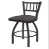 810 Contessa 30" Swivel Bar Stool with Pewter Finish and Canter Storm Seat view 1