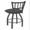 810 Contessa 30" Swivel Bar Stool with Pewter Finish and Canter Storm Seat view 3