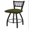 HBS XL 810 Contessa 25" Swivel Counter Stool with Black Wrinkle Finish and Graph Parrot Seat view 1