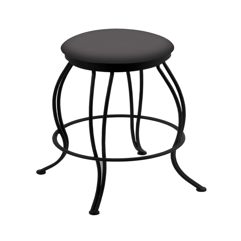 3000 Georgian 30" Swivel Bar Stool with Black Wrinkle Finish and Canter Storm Seat