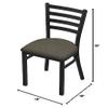 Holland Bar Stool Co. 400 Jackie 18" Chair with Black Wrinkle Finish and Graph Chalice Seat view 2