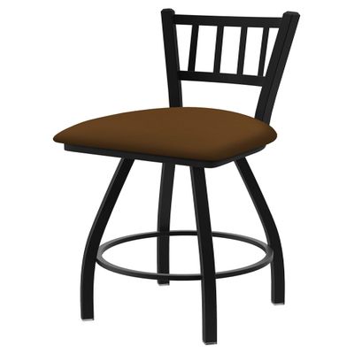 XL 810 Contessa 25" Swivel Counter Stool with Black Wrinkle Finish and Canter Thatch Seat