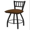 XL 810 Contessa 25" Swivel Counter Stool with Black Wrinkle Finish and Canter Thatch Seat view 1