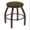 802 Misha 30" Swivel Bar Stool with Bronze Finish and Graph Parrot Seat view 1
