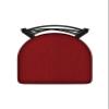 820 Catalina 30" Swivel Bar Stool with Black Wrinkle Finish and Graph Ruby Seat view 4