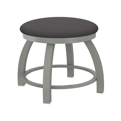 802 Misha 18" Swivel Vanity Stool with Anodized Nickel Finish and Canter Storm Seat