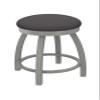 802 Misha 18" Swivel Vanity Stool with Anodized Nickel Finish and Canter Storm Seat view 1