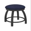 802 Misha 18" Swivel Vanity Stool with Pewter Finish and Graph Anchor Seat view 1