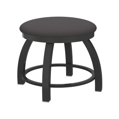 802 Misha 18" Swivel Vanity Stool with Pewter Finish and Canter Storm Seat