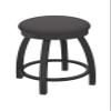 802 Misha 18" Swivel Vanity Stool with Pewter Finish and Canter Storm Seat view 1