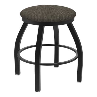 802 Misha 25" Swivel Counter Stool with Black Wrinkle Finish and Graph Chalice Seat