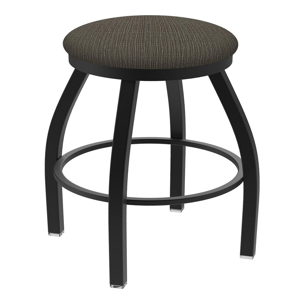 802 Misha 25" Swivel Counter Stool with Black Wrinkle Finish and Graph Chalice Seat