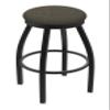 802 Misha 25" Swivel Counter Stool with Black Wrinkle Finish and Graph Chalice Seat view 1