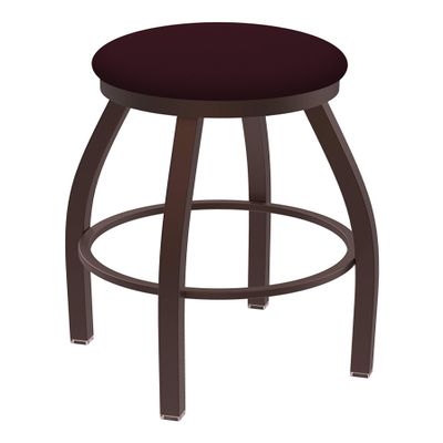 802 Misha 30" Swivel Bar Stool with Bronze Finish and Canter Bordeaux Seat