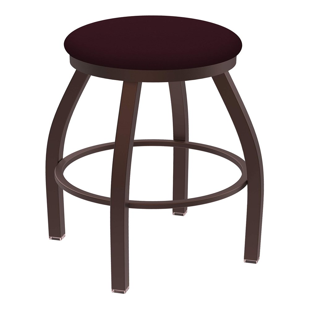 802 Misha 30" Swivel Bar Stool with Bronze Finish and Canter Bordeaux Seat