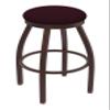 802 Misha 30" Swivel Bar Stool with Bronze Finish and Canter Bordeaux Seat view 1