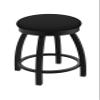802 Misha 18" Swivel Vanity Stool with Black Wrinkle Finish and Black Vinyl Seat view 1